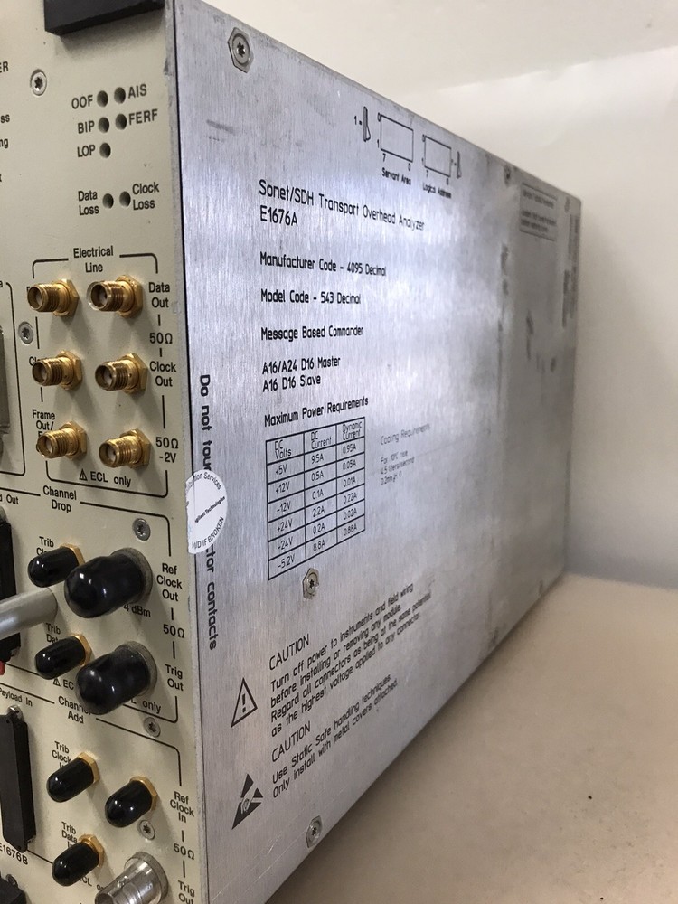 HP E1676B Sonet/SDH Transport Overhead Analyzer VXI Module E1676A/B