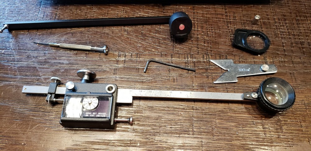 Mint Uchida Zero Setting Device Polar Compensation Planimeter W/Optical Tracer