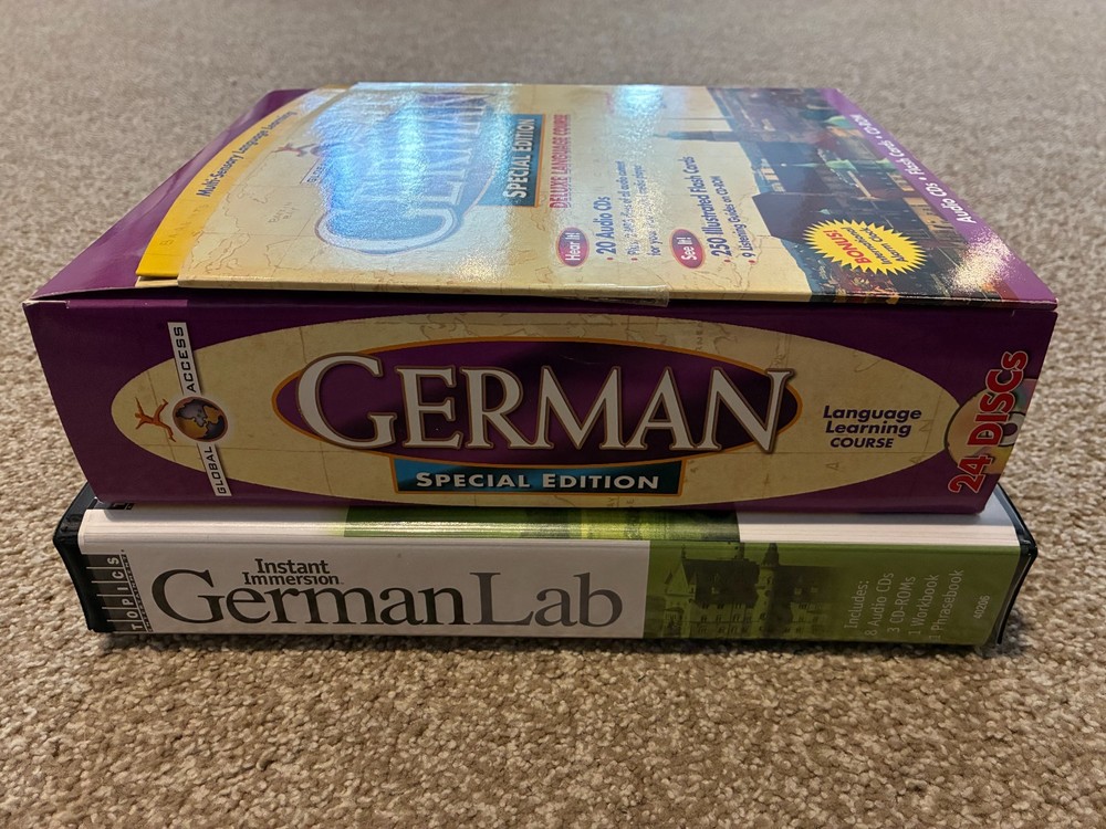 Learn German Language - Instant Immersion Lab & Global Access - 2 RARE CD Sets!