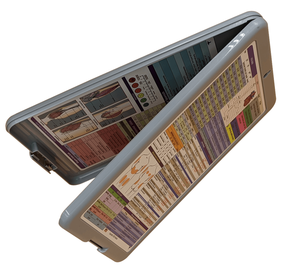 Nurse Clipboard -GRAY -reference sheets -great for clinical