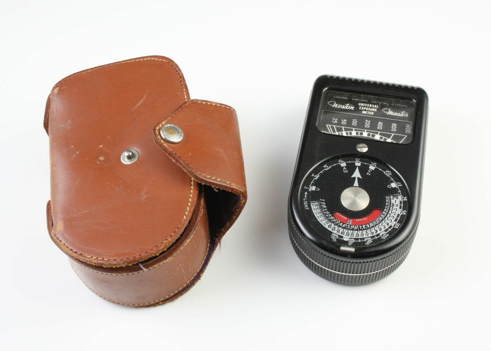 U202953 Weston Master Universal Exposure Meter Model 715 + Original Case TESTED