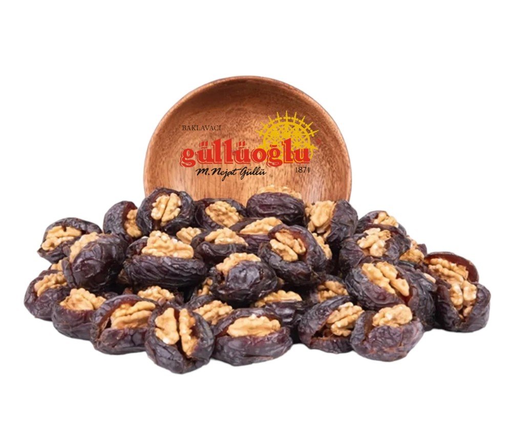 Gulluoglu Walnut-Stuffed Dates, daily fresh shipment from Gulluoglu 250 Gr.