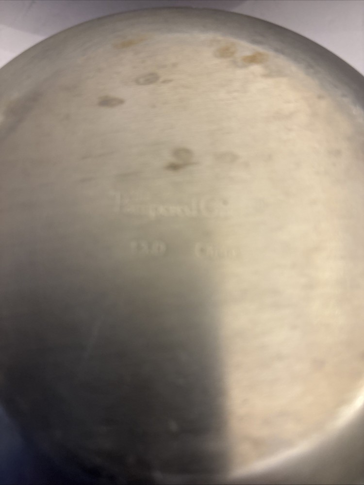 Pampered Chef Stainless Steel Two Mixing Bowls Set Same size