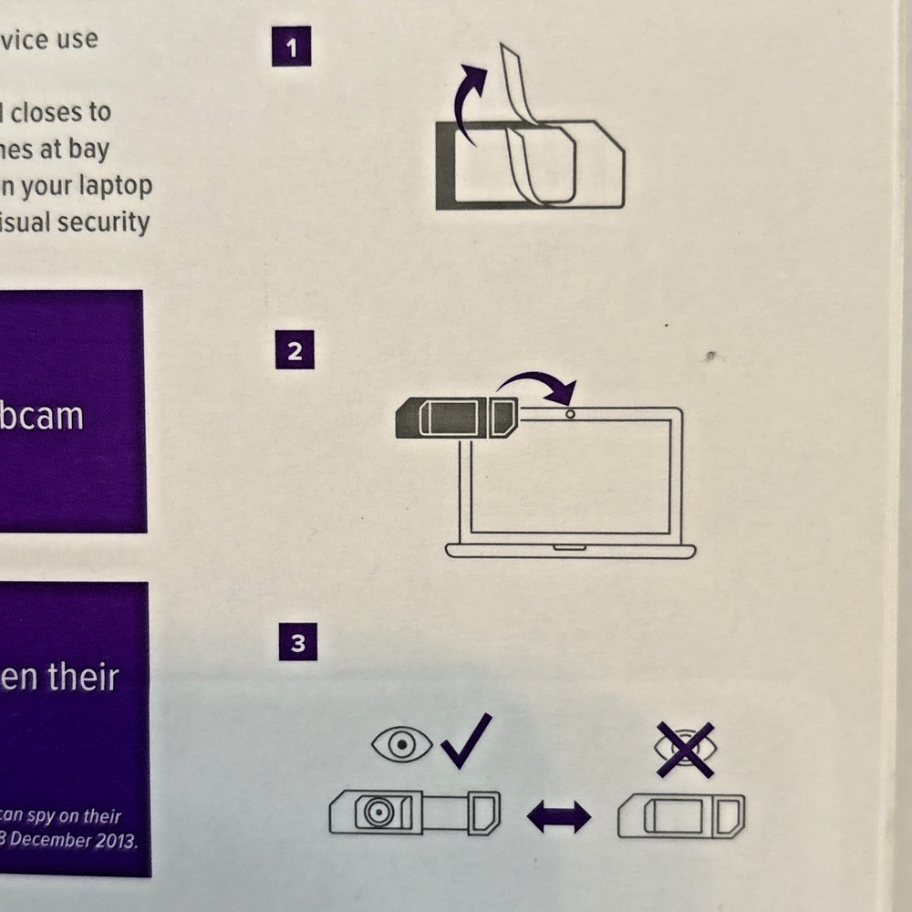 Cover Webcam Slide Spy Guard 3 Pack