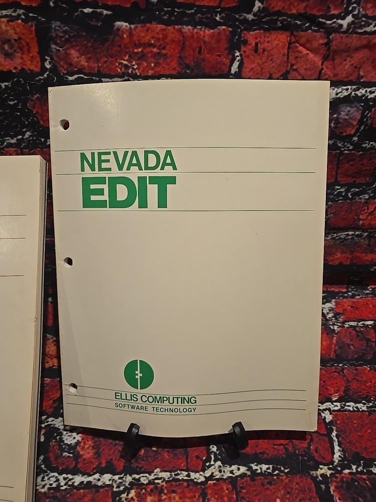 Nevada Edit & Fortran Ellis Computing Software Technology - Programmer's Manual