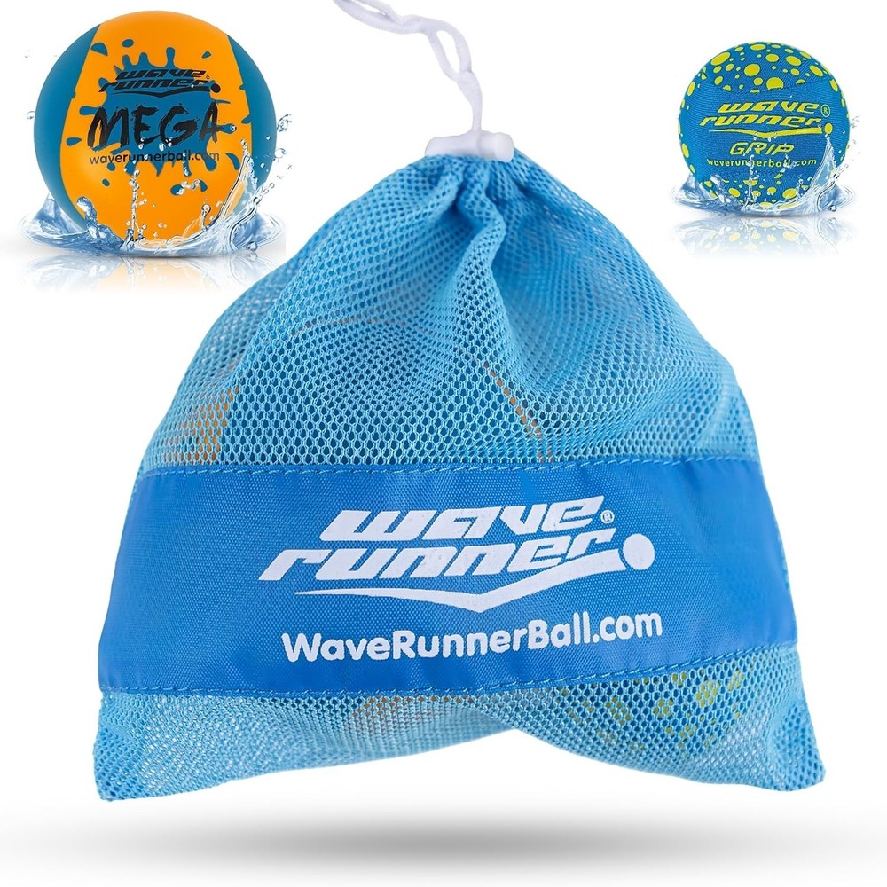 Wave Runner 2-Pack Soft Foam Water Bouncing Grip Balls for Endless Summer Fun