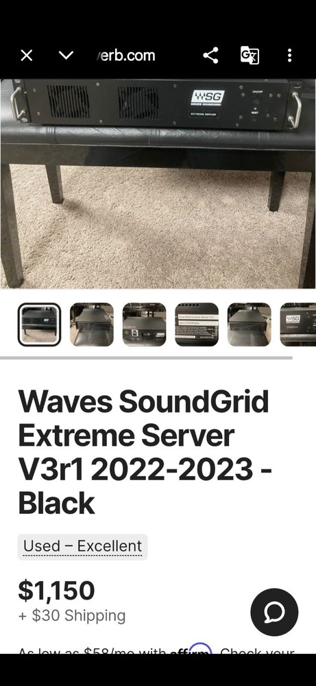 Waves SoundGrid Server One V3r1 Pro Audio Server Extreme Audio Processing Server