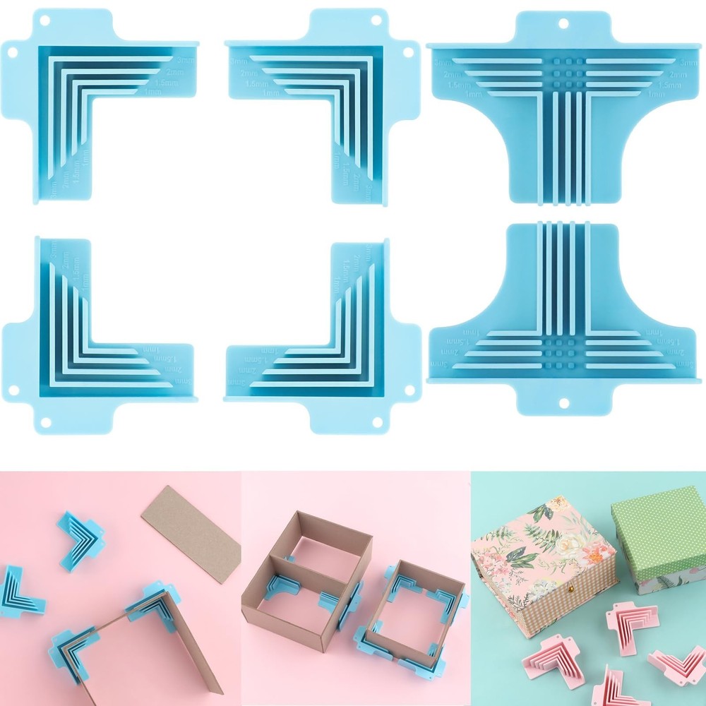 6 Pack Corner Guides for Chipboard Boxes,Right Angle Clamp Tool Assembly Clam...