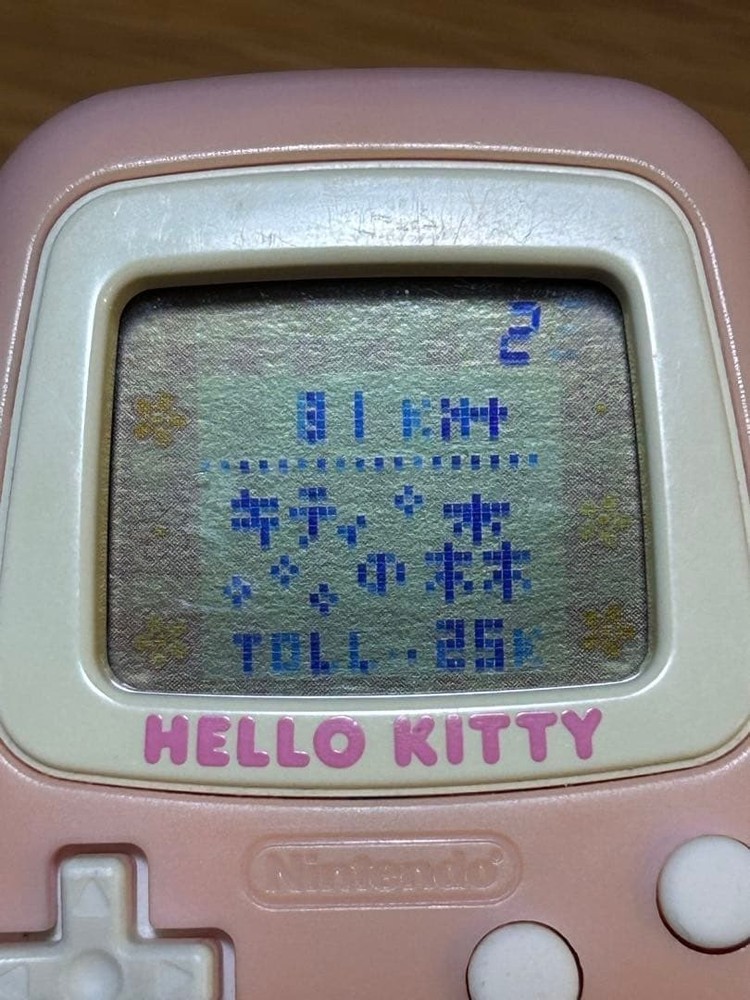 Used Hello Kitty Nintendo Pedometer Handheld Game Console Sanrio