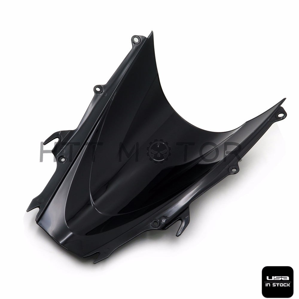 Windshield WindScreen Double Bubble For Triumph Daytona 675 2009-2012 Black US