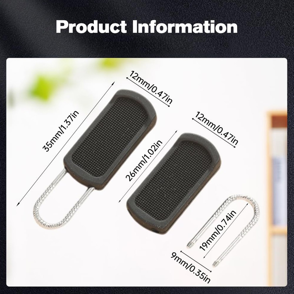 Pants Zipper Pull Replacement 20X Pants Zipper Repair Kit No Tools present