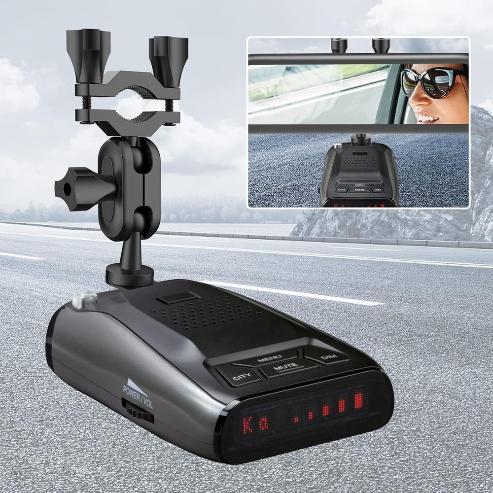 Quick-Install Uniden Radar Detector Mount for Rearview Mirror - Sturdy & Safe
