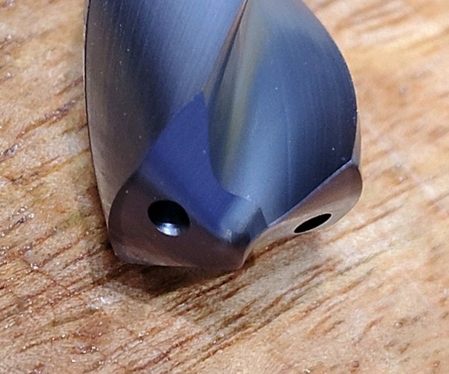 Kennametal Solid Carbide 11.7mm (.4606") Drill with Thru Cool, Coated