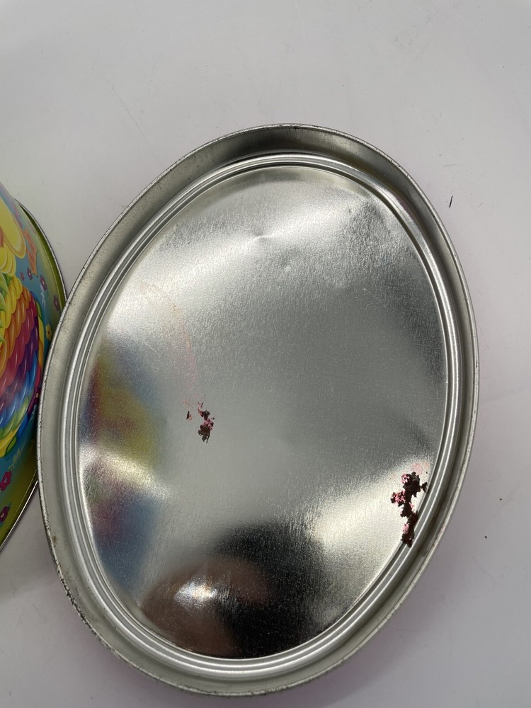 Nice old Lisa Frank Easter tin Box .