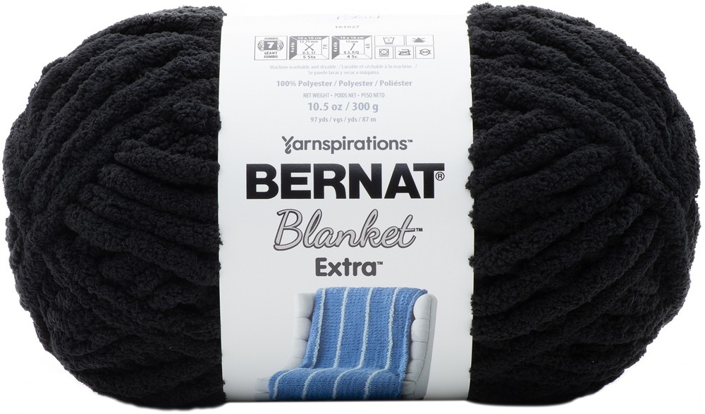 Bernat Blanket Extra Yarn-Black