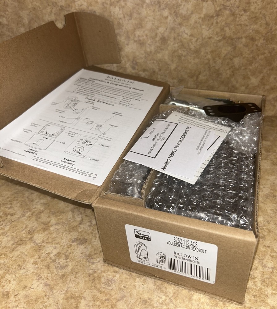 Baldwin Boulder Keypad Deadbolt - *BRAND NEW*