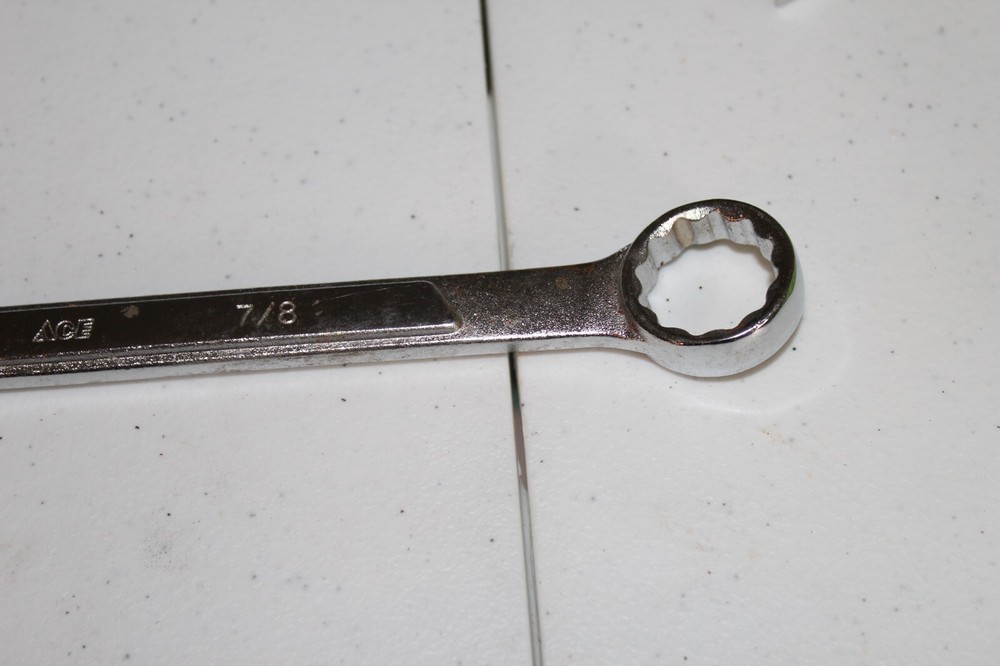 Ace Combination Wrench 7/8" Auto Mechanic Tool Box Open