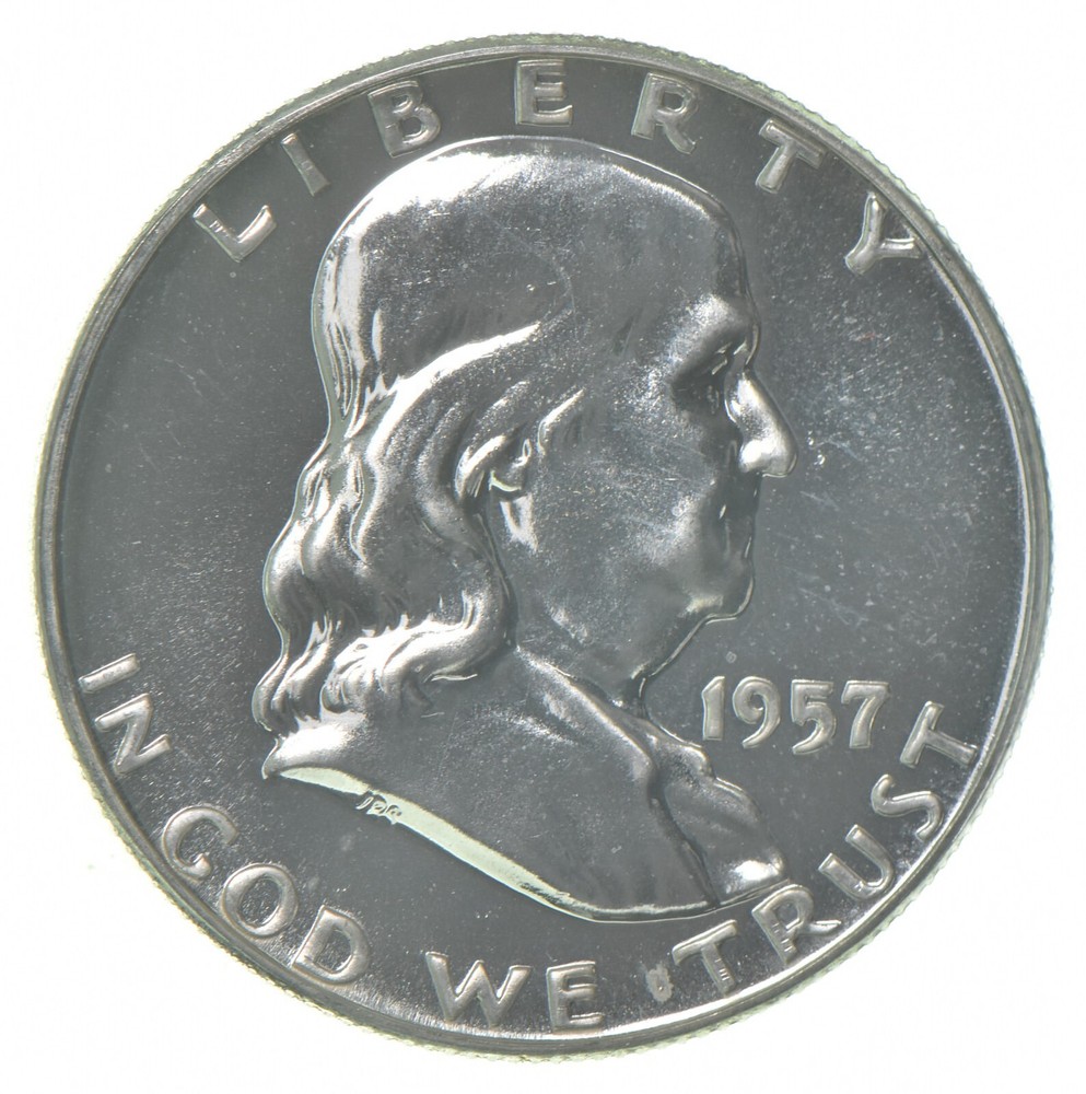 1957 Proof Franklin Half Dollar