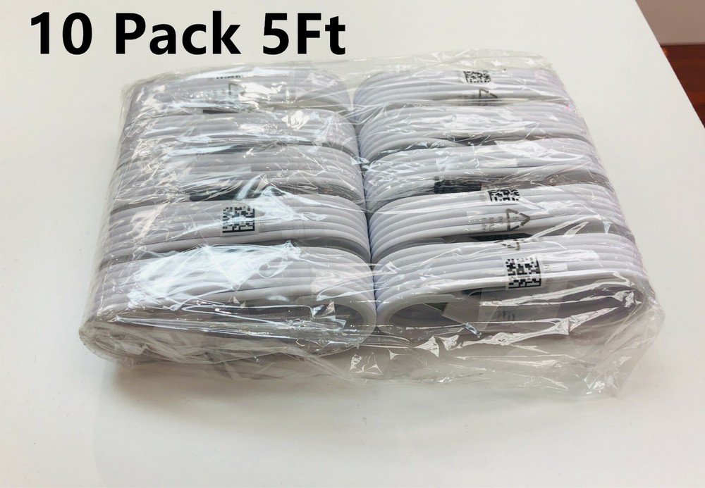 10-Pack OEM MICRO USB FAST CHARGING CABLE CORD SYNC FOR ANDROID CELL PHONE 5FT