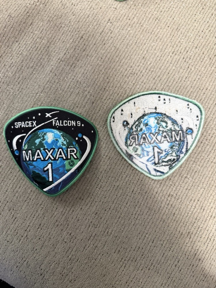 Authentic Employee Only SpaceX Mission Patch MAXAR 1