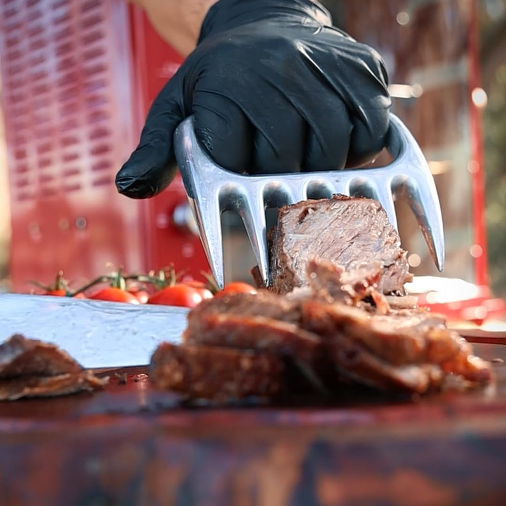 Bull Claw Meat Holder, Aluminum, Medium