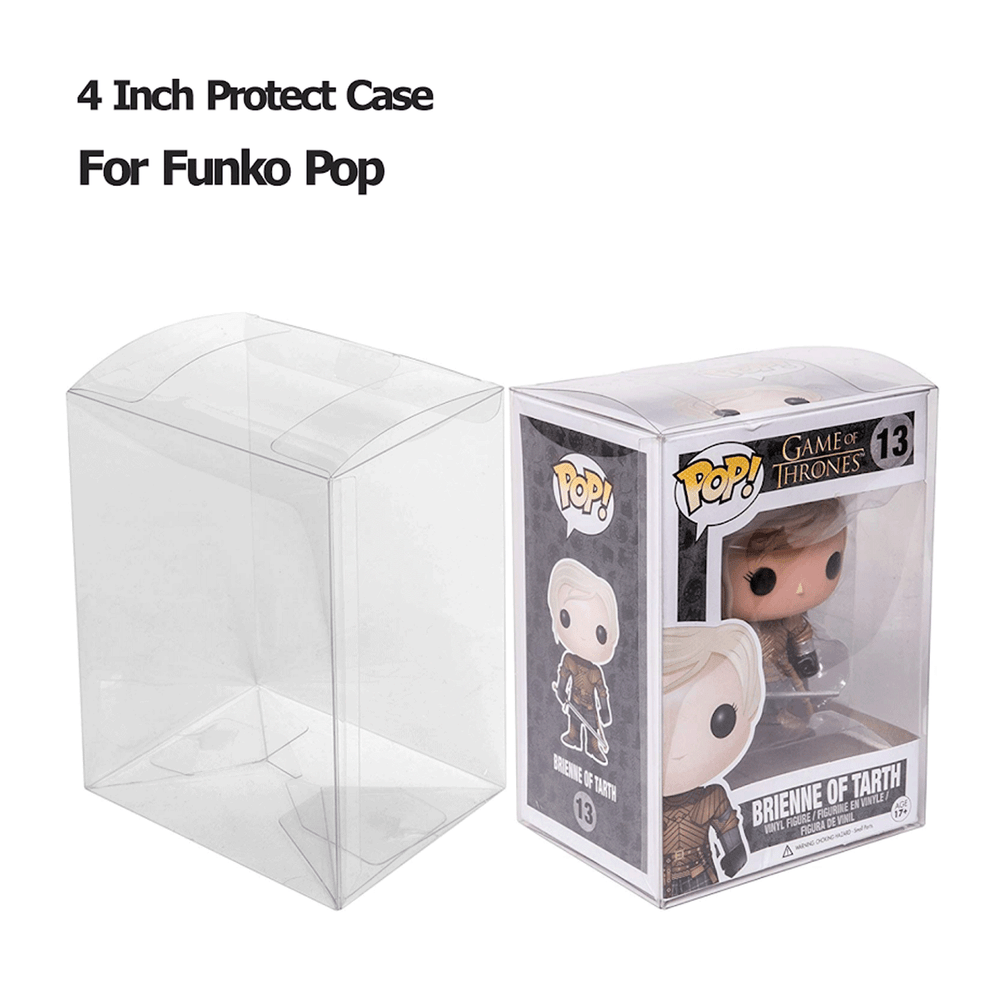 Pop Protector Compatible with 4" Funko POP! Figures Clear Pop Case Display Box