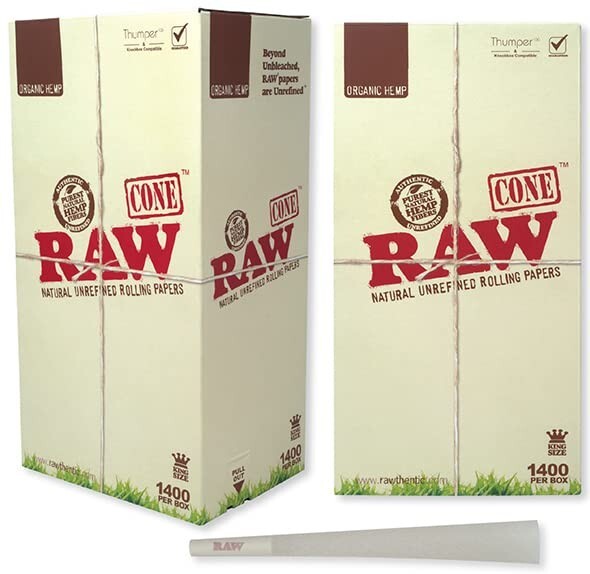 RAW ORGANIC CONES KING SIZE -1400