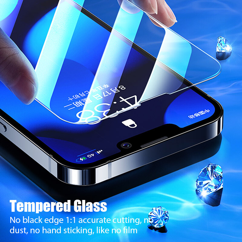 For iPhone 14 13 12 11 Pro Max Tempered Glass Screen Protector Camera Protector