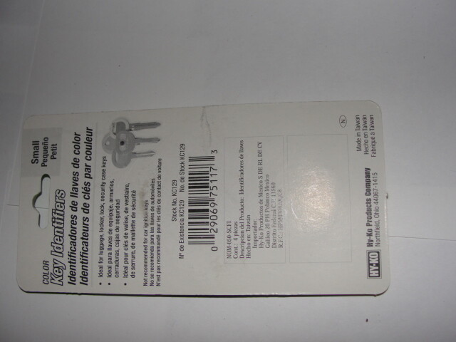 Key Identifiers,No KC129, Hy-Ko Prod Co