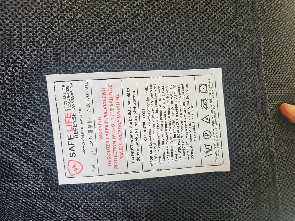 Safelife Tactical Body Armor