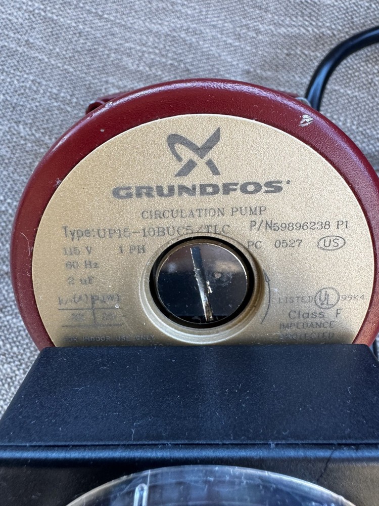 Grundfos UP - 1/15 HP - Single-Speed Circulation Pump - Stainless Steel - GU ...