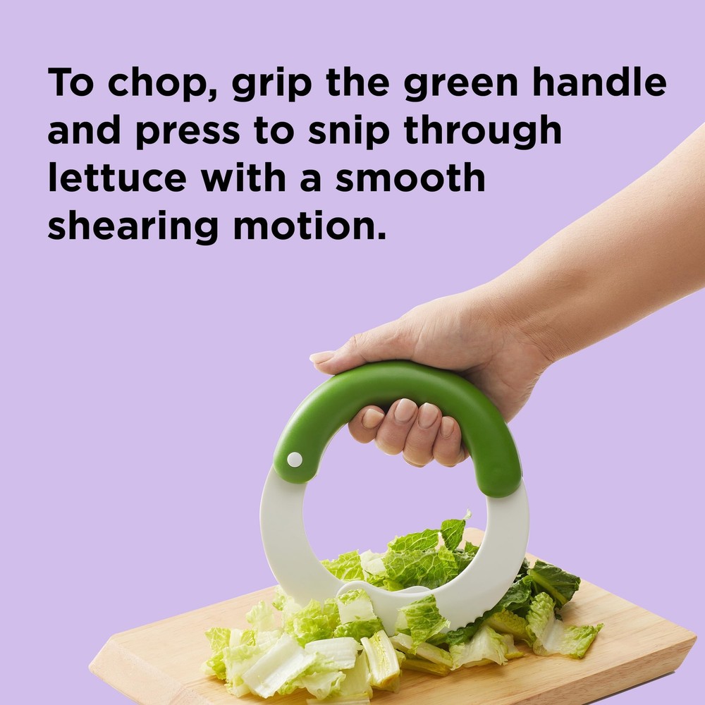Salad Shears, Vegetable Chopper, Nylon Kitchen Scissors, White
