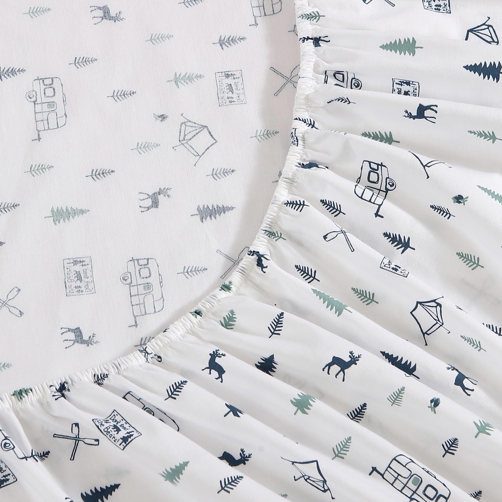 - Twin Sheet Set, Cotton Percale Bed Sheets, Crisp & Cool Bed Sheets, Ideal D...