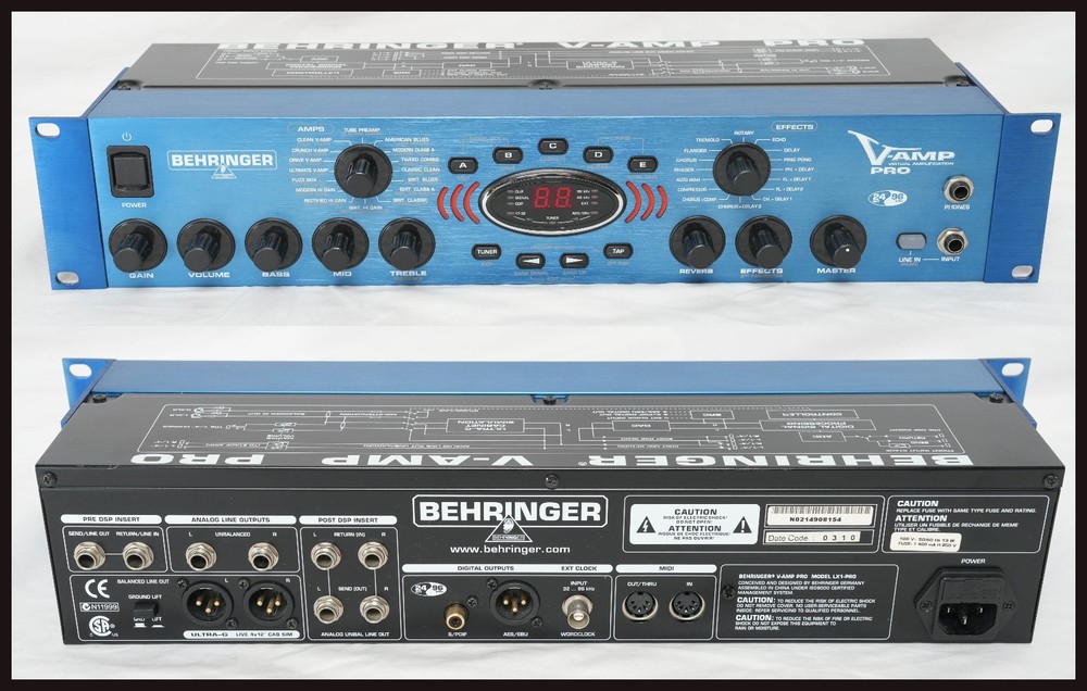 BEHRINGER V-AMP PRO Guitar Amp Simulator/Multi-Effects , Excellent Condition
