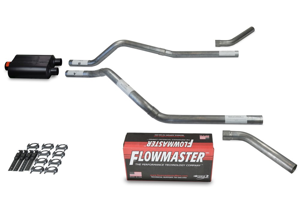 GMC Jimmy 00-04 2.5" Dual Exhaust Kits Flowmaster Super 40 Corner Exit