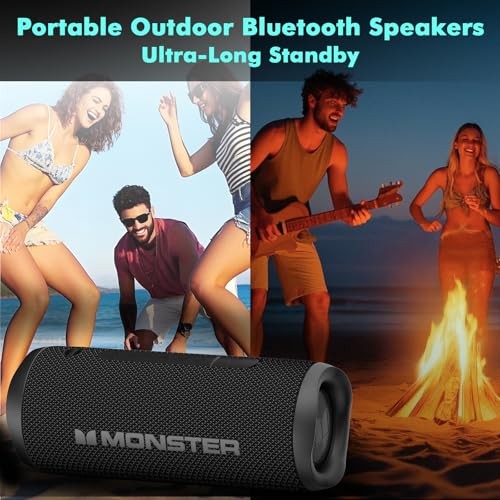 Bluetooth Speaker, Wireless Portable Outdoor Bluetooth Speakers, 60W Black