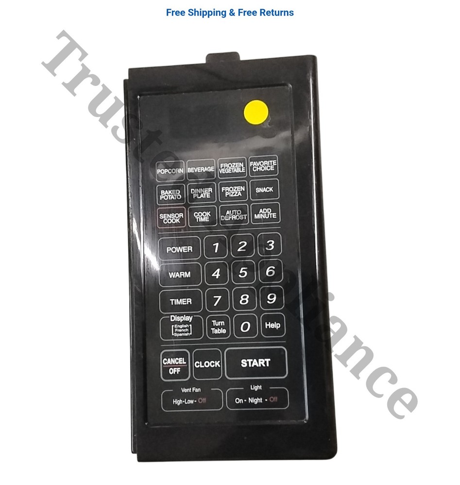 Microwave Control Panel Console 3516725900 Black