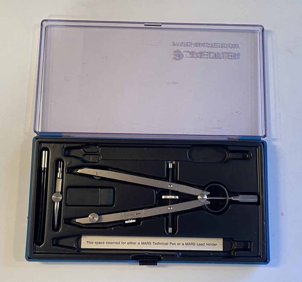 Staedtler Mars-Masterbow Drawing Drafting Compass Instrument Set. Germany. New.