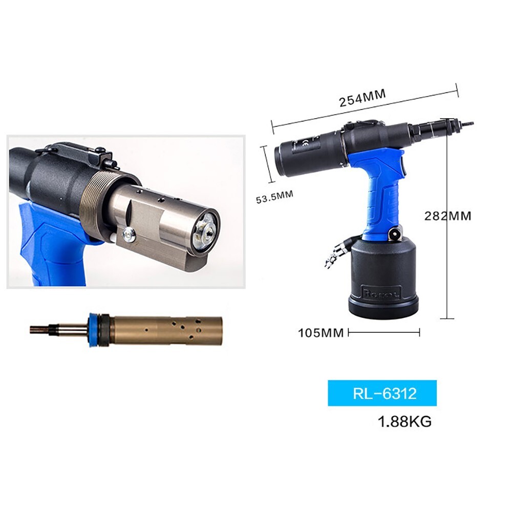 全新 自动 气动 铆钉螺母枪 工业快速铆接工具 M3-M12-