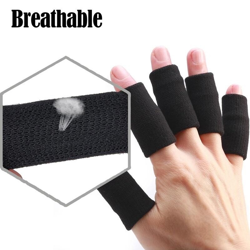 Finger Sleeves Thumb Splint Brace Support Elastic Compression Protector 10-50pcs