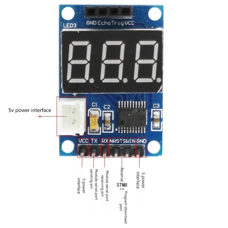 ABS HC SR04 Testing Board Tall Accuracy Transducer Robotics Projects