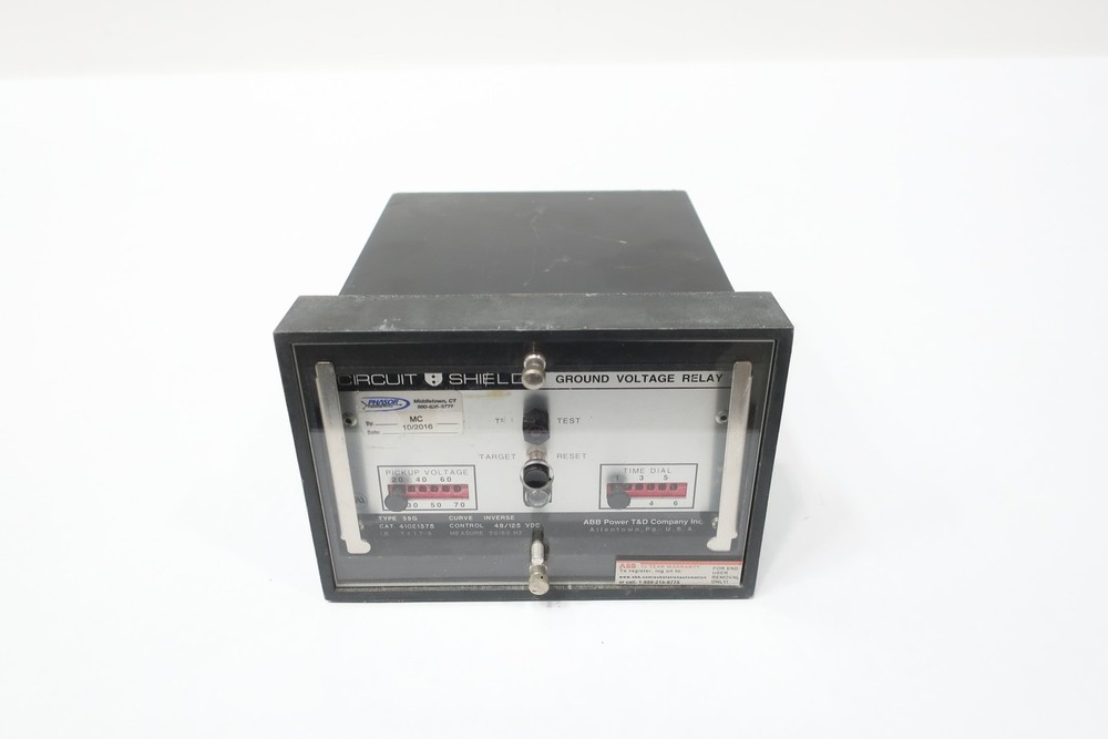 Abb 410E1375 Ground Voltage Relay