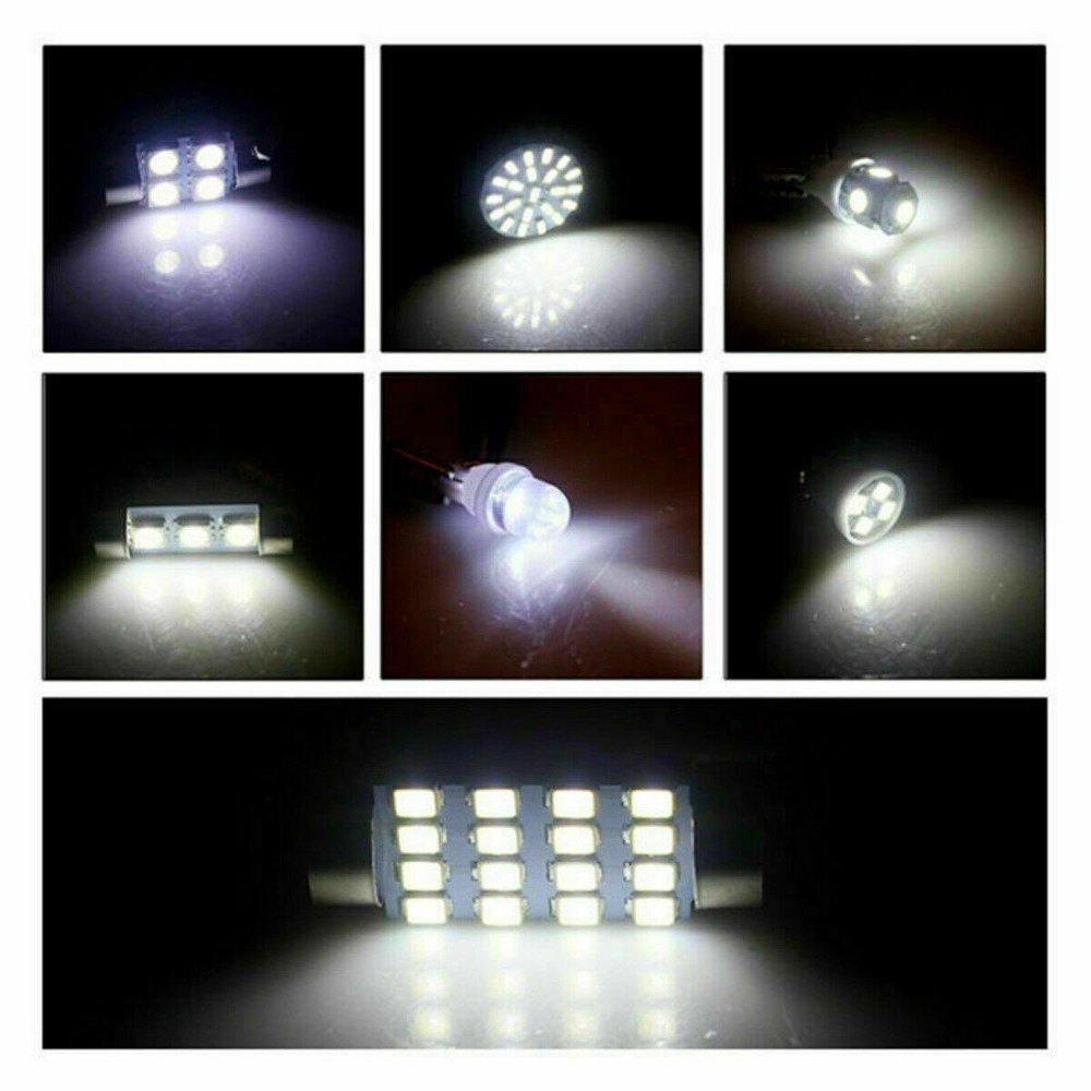 14PCS White LED Interior License Light Package Kit For Chevy Silverado 2000-2006