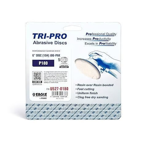 Eagle Abrasives 6” TRI-PRO S-Tack Discs 15/H