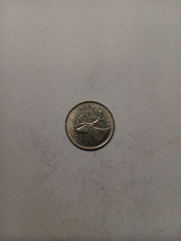 1968 Non Silver Canadian Quarter
