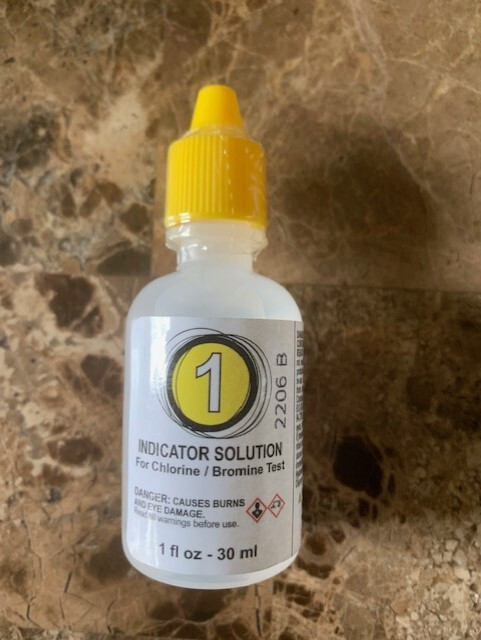 Poolmaster Poolstyle CHLORINE / BROMINE TEST KIT SOLUTION, REAGENT #1  1OZ