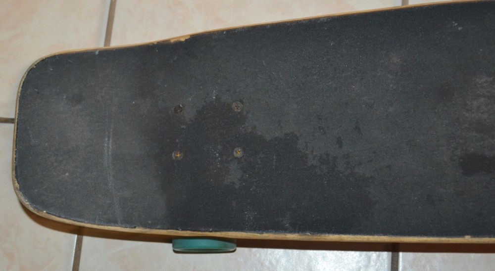 Punked skateboard with speed cruiser wheels