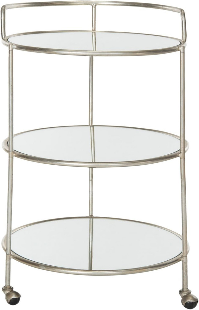 Home Collection Dulcinea Silver Bar Cart
