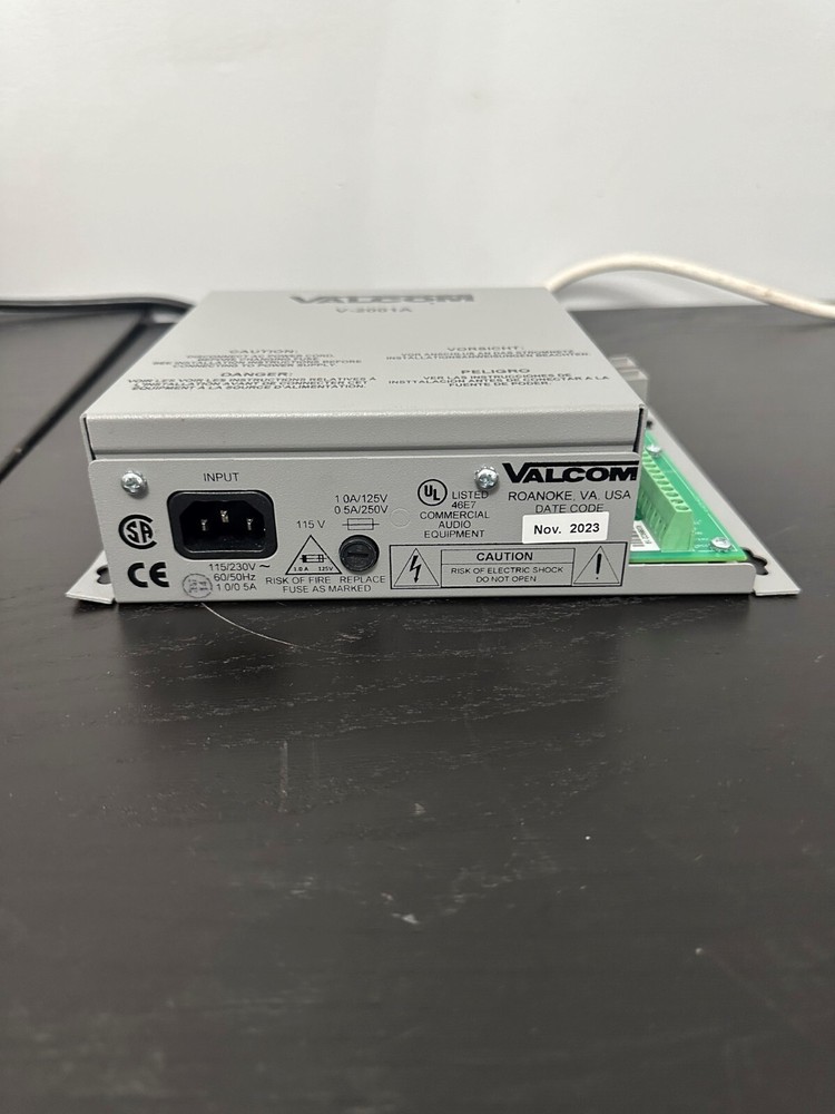 Valcom V-2001A 1 Zone One-Way Enhanced Page Control with Power