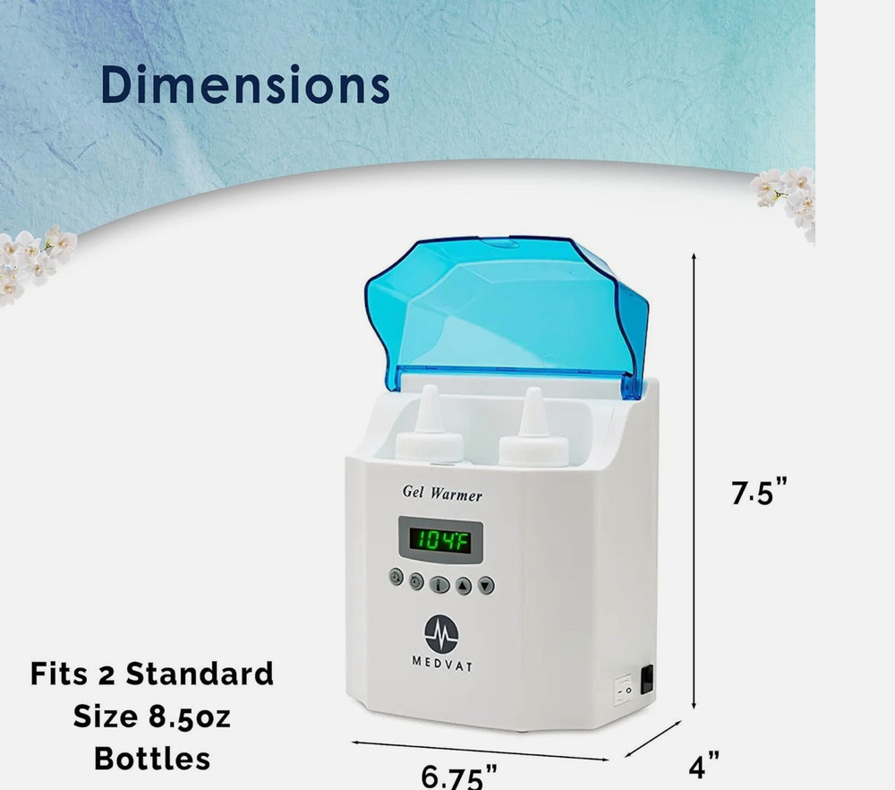 Medvat Double Digital Display Gel Warmer, with Timer & Adjustable Temperature
